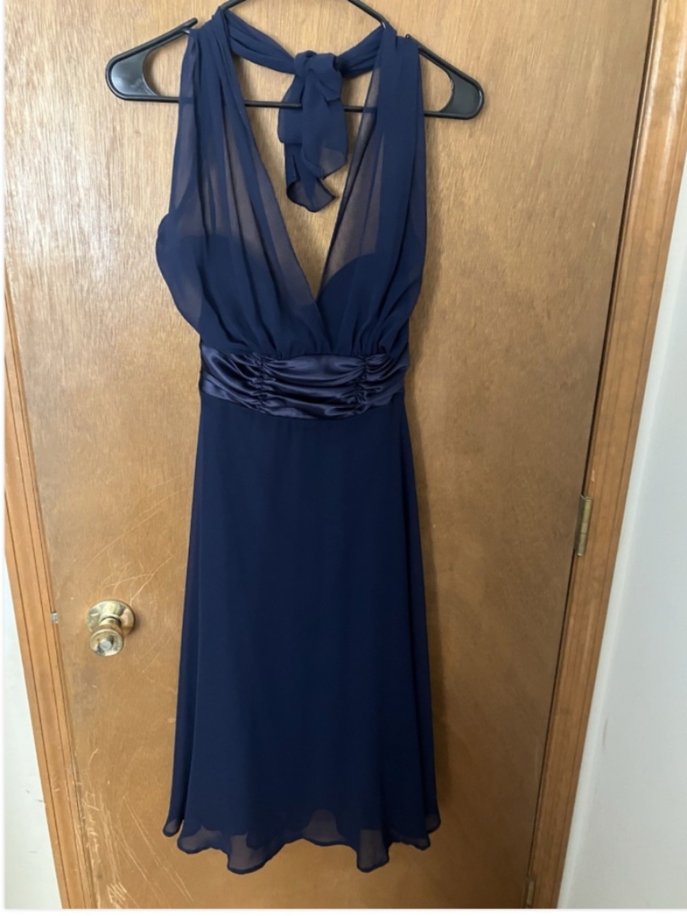 Junior Prom dress size 6 navy blue by Connected Apparel